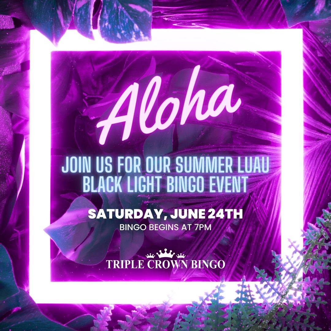 BLACK LIGHT Bingo, Summer Luau Tiki Party! event
