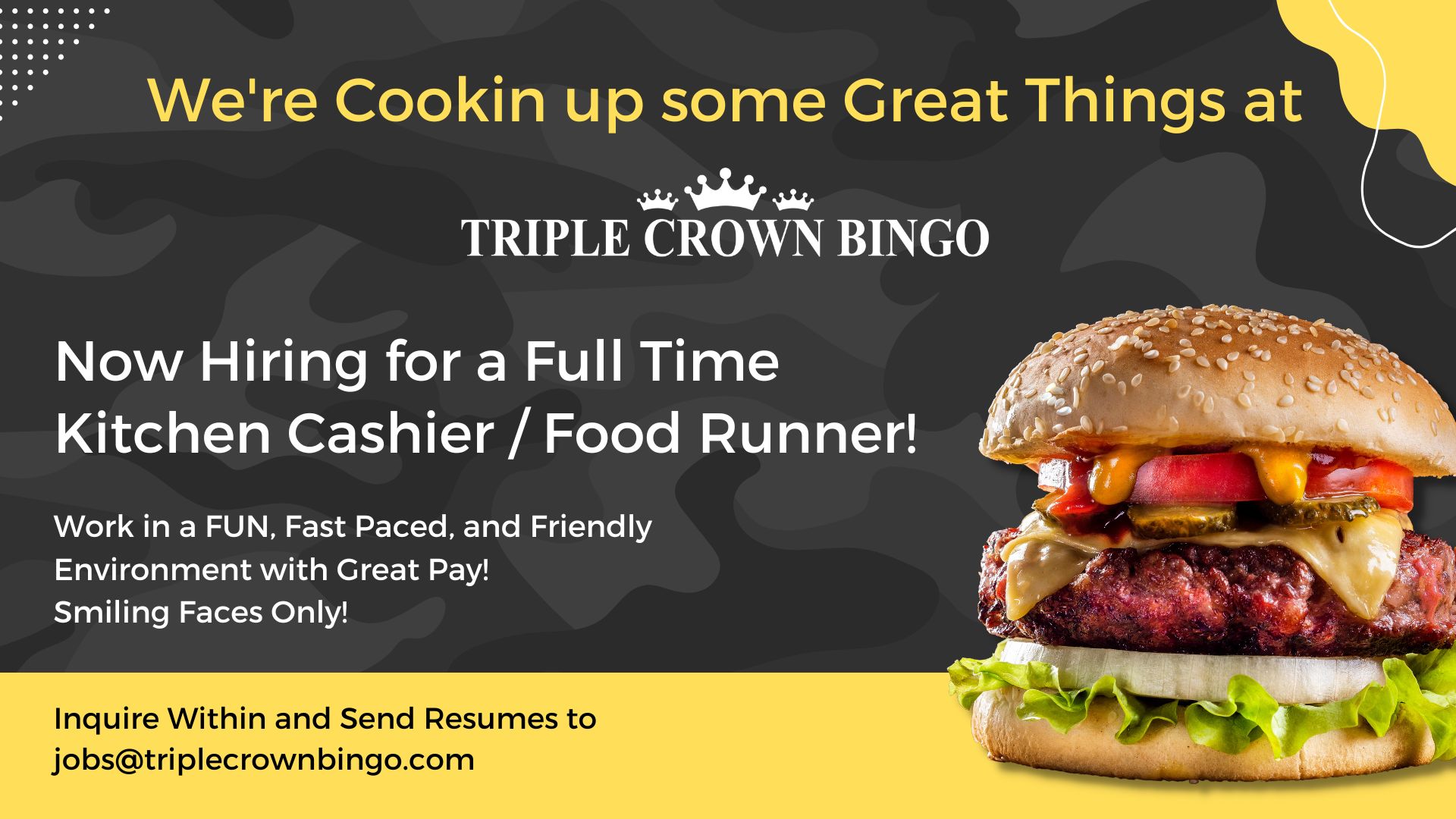 Triple Crown Bingo — Now Hiring