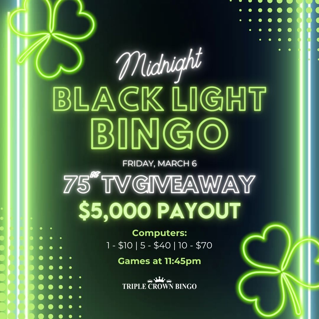 Midnight Black Light Bingo