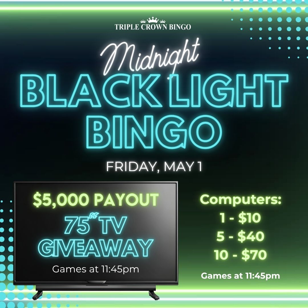 PLAY IT TWICE MIDNIGHT BINGO