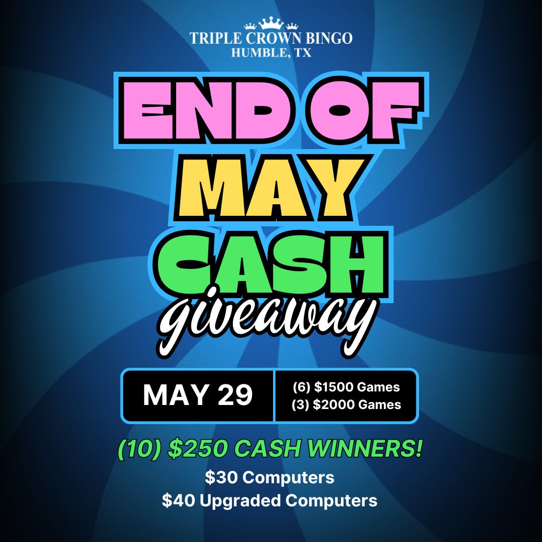 END OF MAY CASH GIVEAWAY