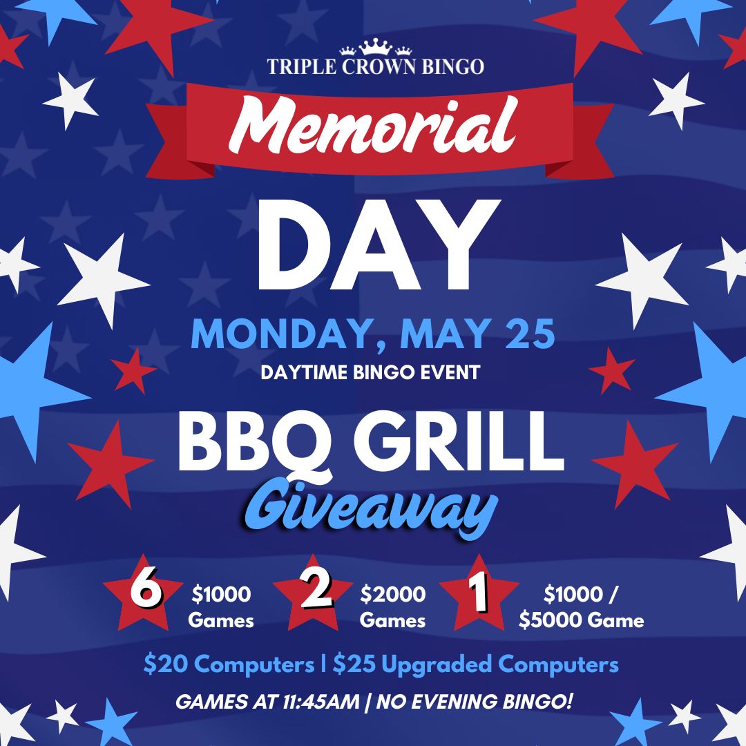 Memorial Day Daytime Bingo!
