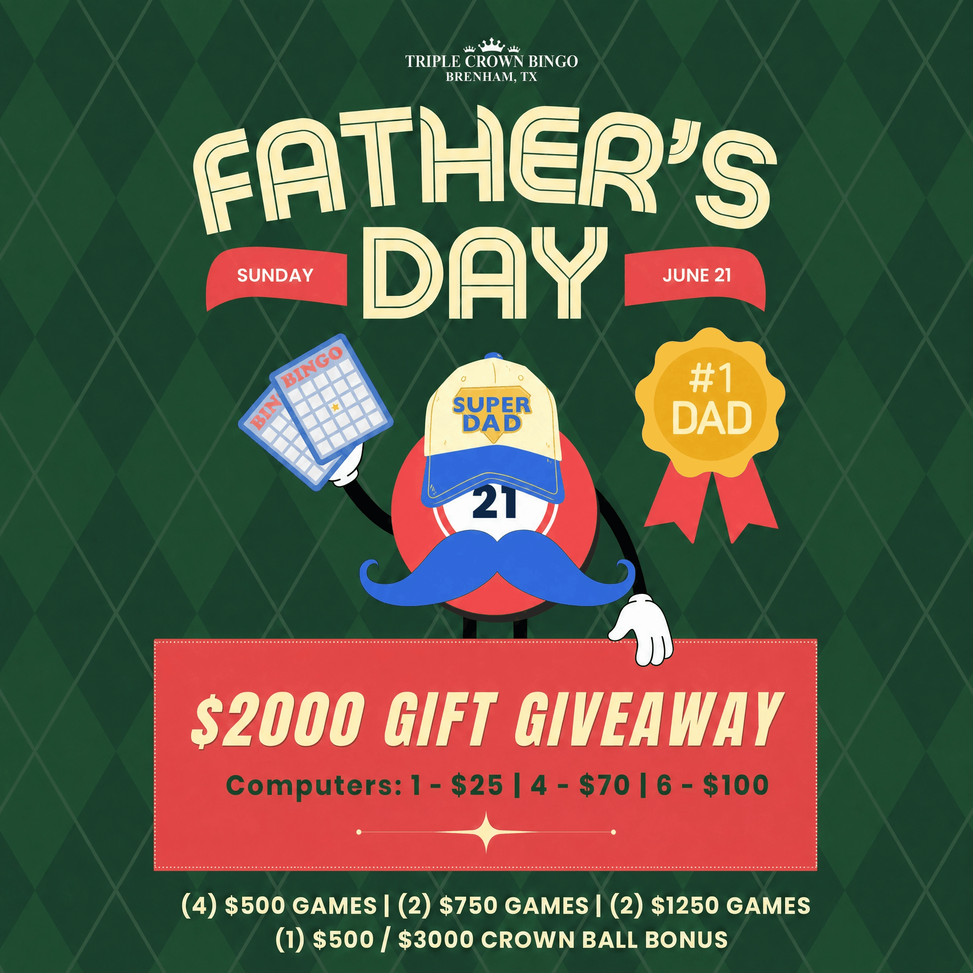FATHER'S DAY $2,000 GIFT GIVEAWAY!